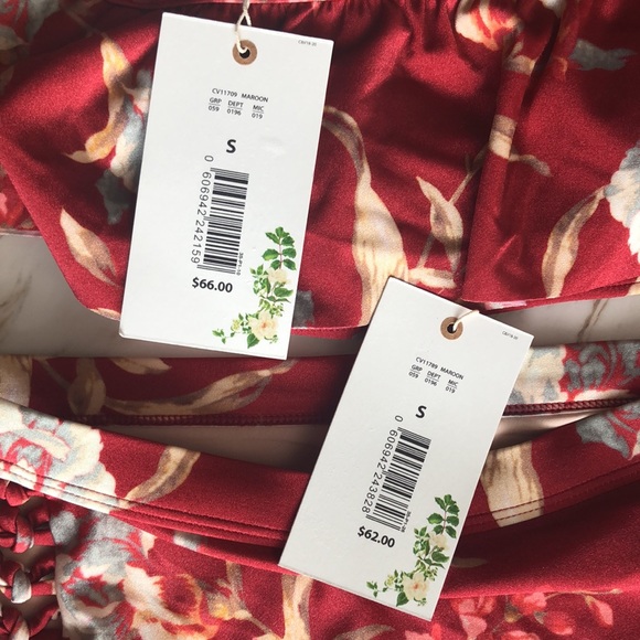 Strap off shoulder high waisted swimsuit set - Picture 3 of 3